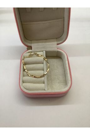 دستبند جواهر طلائی زنانه برنز کد 781000145