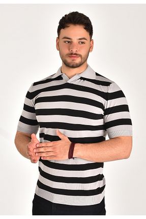 پولوشرت طوسی مردانه پنبه پلی استر MİWAN COLLECTİON - کد 835251351