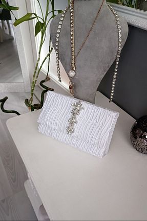 کیف مجلسی سفید زنانه LA CALZATURE - کد 836276859
