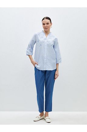 شلوار آبی زنانه پارچه LC Waikiki - کد 835953855
