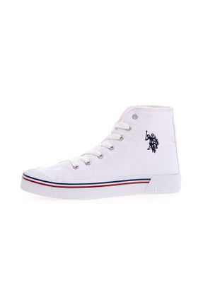 کفش اسنیکر سفید زنانه بند دار U.S. Polo Assn. - کد 256153742