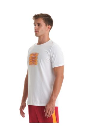 تی شرت سفید مردانه رگولار پنبه (نخی) کد 789220247