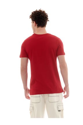 تی شرت قرمز مردانه رگولار پنبه (نخی) کد 789254293
