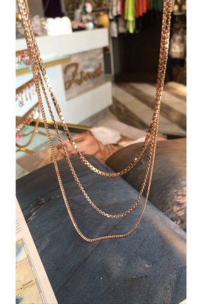 گردنبند نقره صورتی زنانه 925 عیار ZİNET TAKI - کد 334701697