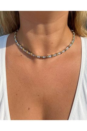 گردنبند استیل ( فولاد ) رنگی زنانه استیل ضد زنگ BORENO - کد 790371833