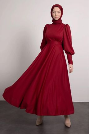 لباس قرمز زنانه گلوژ بافتنی ویسکون کد 815842456