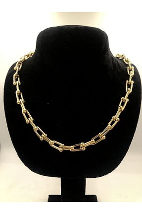 گردنبند استیل ( فولاد ) طلائی زنانه استیل ضد زنگ Mariposa Line - کد 781354245