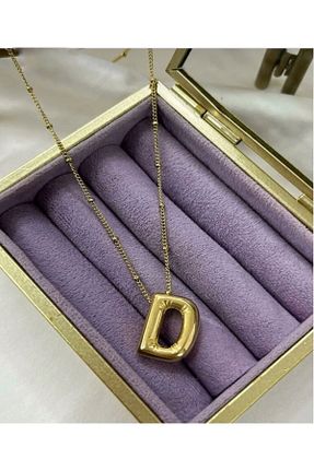 گردنبند استیل ( فولاد ) طلائی زنانه روکش طلا Asia by Leuvoié - کد 836496887