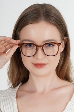 عینک محافظ نور آبی نارنجی زنانه شیشه LOOKUP NEW - کد 783340465