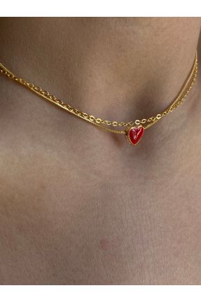 گردنبند جواهر طلائی زنانه روکش طلا کد 299088921