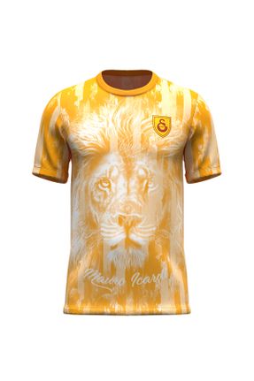 تی شرت زرد مردانه رگولار پنبه (نخی) کد 789226809