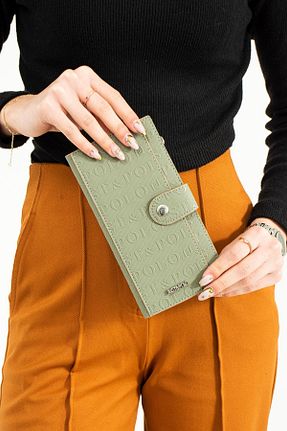 کیف پورتفوی و کلاچ سبز زنانه چرم مصنوعی Just Polo - کد 650640475