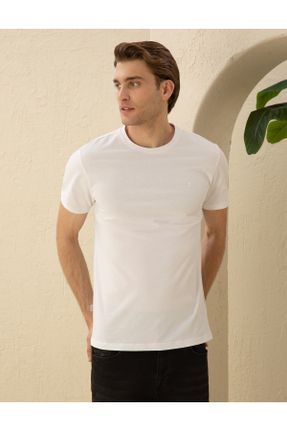تی شرت سفید مردانه اسلیم فیت کد 832141896