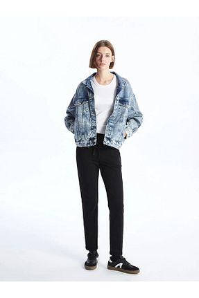 شلوار کرمگن سبز زنانه رگولار LC Waikiki - کد 812738977
