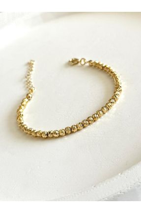 دستبند جواهر طلائی زنانه کد 836334081