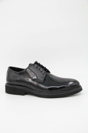کفش کلاسیک مشکی مردانه چرم طبیعی پاشنه کوتاه ( 4 - 1 cm ) پاشنه ساده کد 266888836