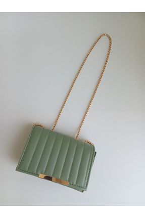 کیف مجلسی سبز زنانه چرم مصنوعی MOD10 - کد 836392982