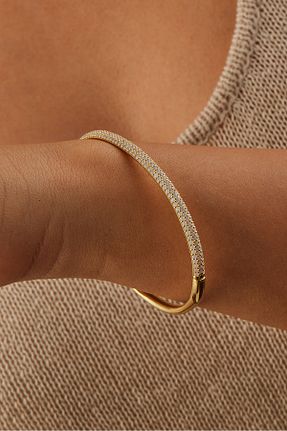 دستبند طلا طلائی زنانه 18 عیار Joy of Jade - کد 836401361