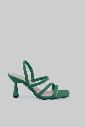 کفش پاشنه بلند کلاسیک سبز زنانه چرم مصنوعی پاشنه نازک پاشنه متوسط ( 5 - 9 cm ) کد 659968873