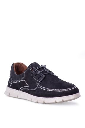 کفش کژوال مشکی مردانه چرم طبیعی پاشنه کوتاه ( 4 - 1 cm ) پاشنه ساده کد 349718012