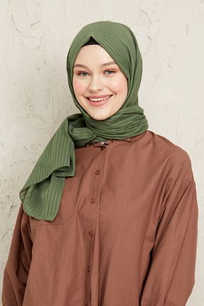 شال سبز زنانه پنبه ای Madame Polo - کد 283113956