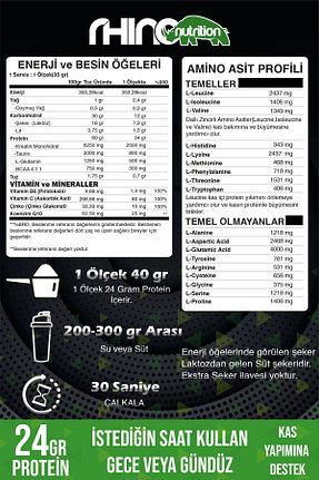 پروتئین WHEY Çilekli Rhino Nutrition - کد 331801438