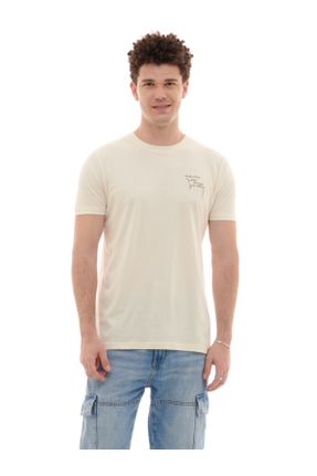تی شرت سفید مردانه رگولار پنبه (نخی) کد 789256690