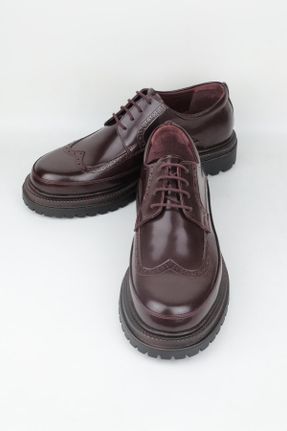 کفش کژوال زرشکی مردانه پاشنه کوتاه ( 4 - 1 cm ) پاشنه ساده کد 799721091