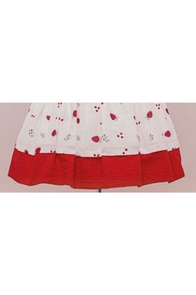 لباس قرمز بچه گانه بافتنی پنبه - پلی استر رگولار کد 681005474