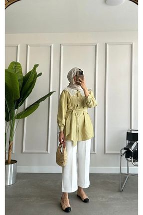 شلوار حجاب سفید زنانه پنبه ای Aden aydın - کد 833297734
