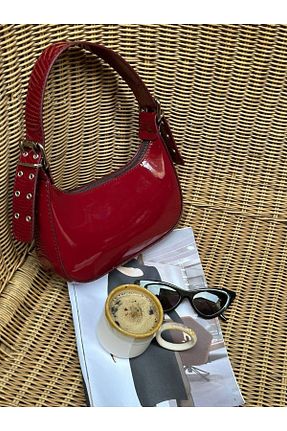 کیف دوشی زرشکی زنانه چرم مصنوعی lowell bag - کد 814184577