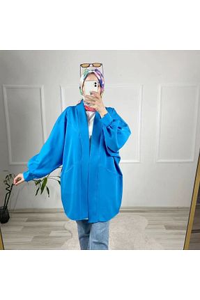 کت حجاب آبی زنانه رگولار Line - کد 815429341