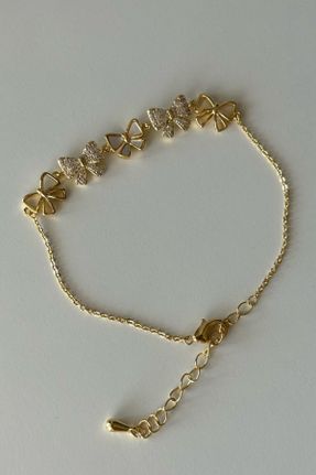 دستبند جواهر طلائی زنانه روکش طلا کد 836530704