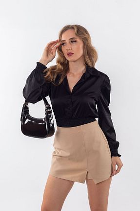 کیف دوشی مشکی زنانه چرم مصنوعی Cantaji - کد 831594737
