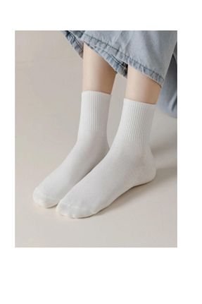 جوراب اسپرت سفید زنانه پنبه ای myprem socks - کد 830469072