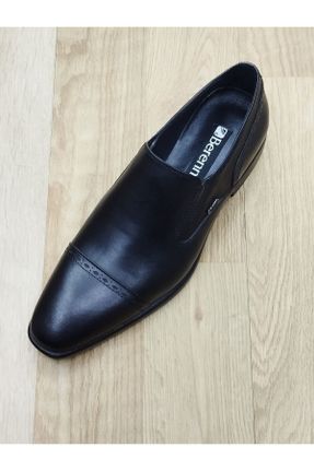 کفش کلاسیک مشکی مردانه چرم طبیعی پاشنه کوتاه ( 4 - 1 cm ) پاشنه پر کد 833341910