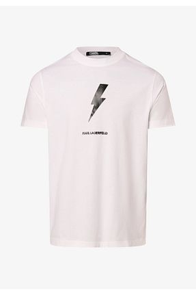 تیشرت سفید مردانه Straight Karl Lagerfeld - کد 836932105