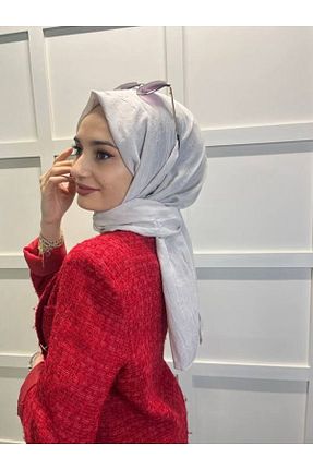 شال طوسی زنانه پنبه ای şehri şal - کد 651344501