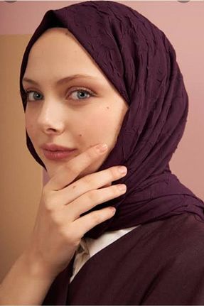 شال بنفش زنانه پنبه ای HAR-UM Ticaret - کد 356304999
