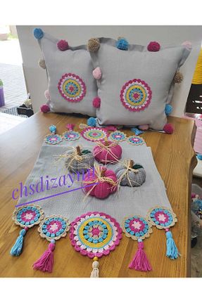 کوسن و روکش کوسن طوسی کتان chsdizaynn - کد 836756932