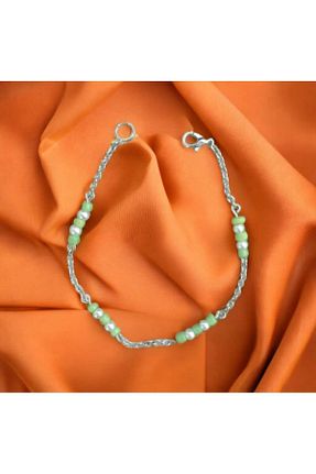 دستبند جواهر سبز زنانه مروارید Crystal Atelier - کد 774548482