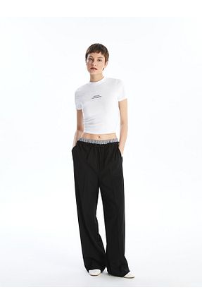 شلوار مشکی زنانه پارچه LC Waikiki - کد 836869245