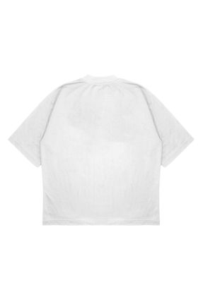 تی شرت سفید زنانه اورسایز جوان کد 826044649