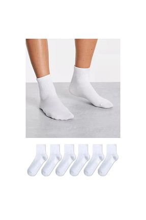 جوراب اسپرت سفید زنانه پنبه ای myprem socks - کد 830469072