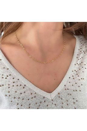 گردنبند نقره طلائی زنانه 925 عیار Serline Desing - کد 641654172