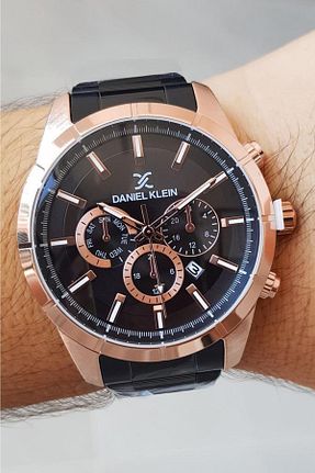 ساعت مچی مشکی مردانه 45 میلی متر Daniel Klein - کد 218360476