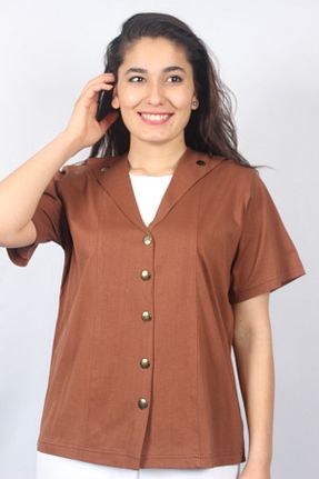 کت قهوه ای زنانه رگولار Sude - کد 119800392
