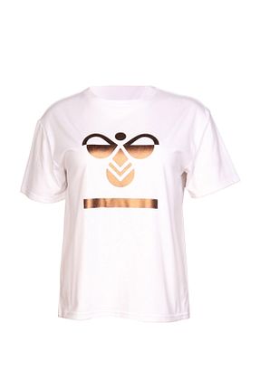 تیشرت سفید زنانه رگولار hummel - کد 7141012