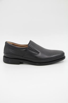 کفش کلاسیک مشکی مردانه چرم طبیعی پاشنه کوتاه ( 4 - 1 cm ) پاشنه ساده کد 266890147