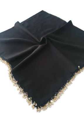 روسری مشکی پنبه (نخی) 100 x 100 کد 163955351